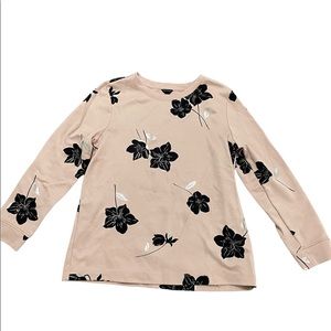 Floral Peach Top Ann Taylor